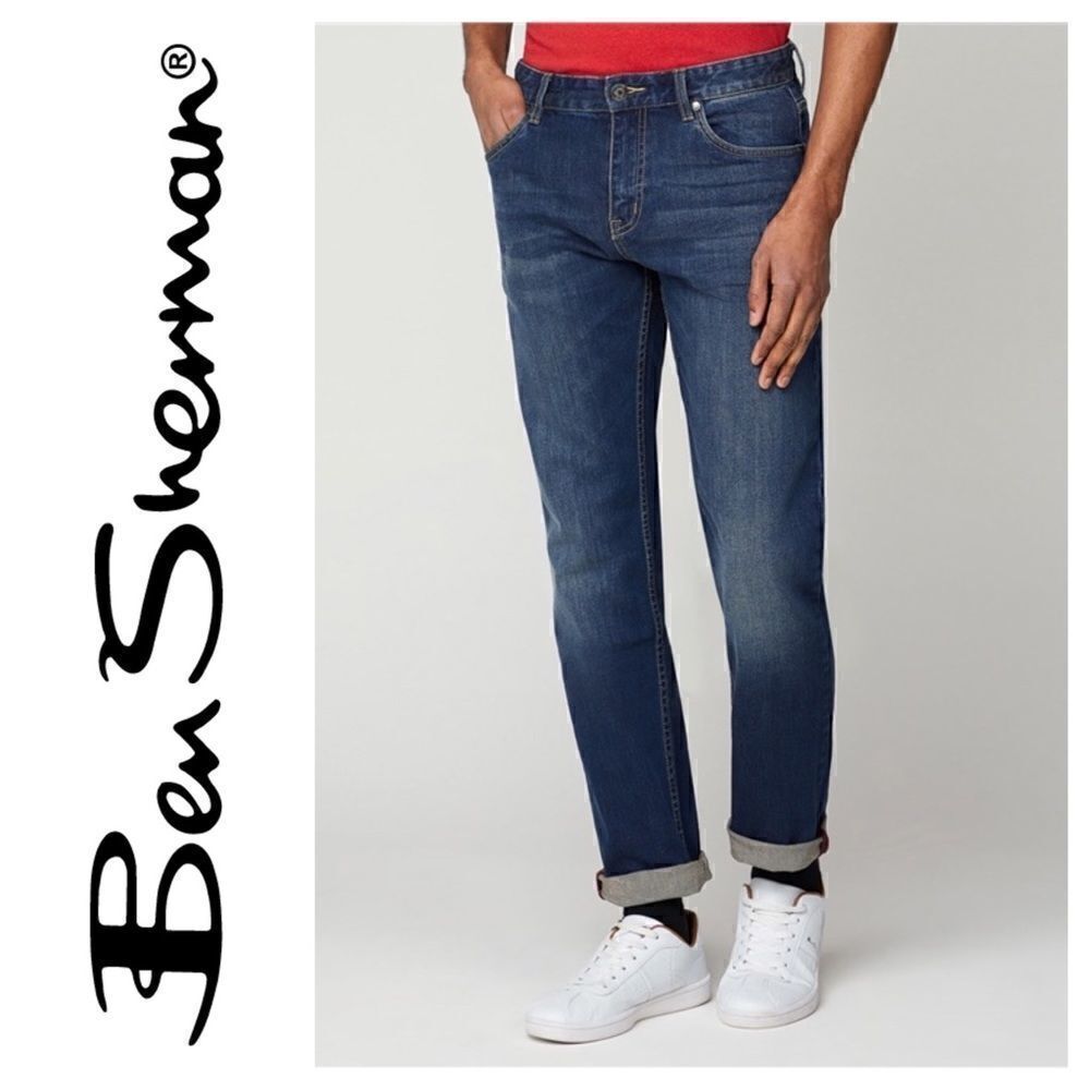 Ben Sherman Rampton Tapered Retro Mid Rinse Jeans